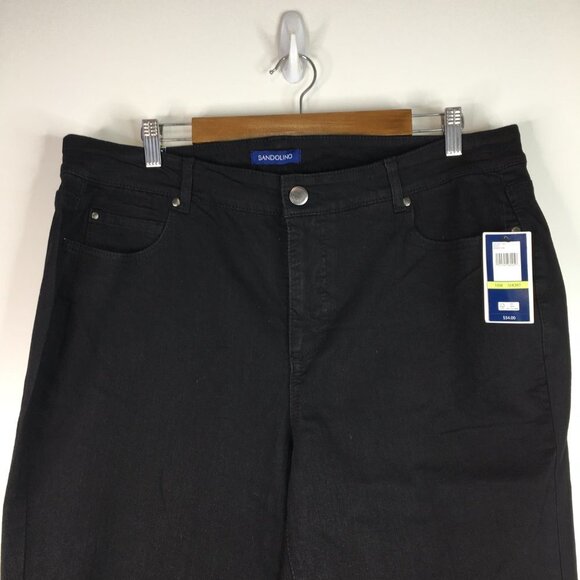 Bandolino Mandie Slim Slashed Knee Black Jeans Size 18S. NWT - Picture 3 of 15